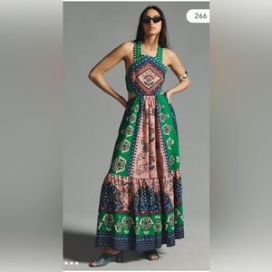 Farm Rio Cutout Halter Dress Anthropologie